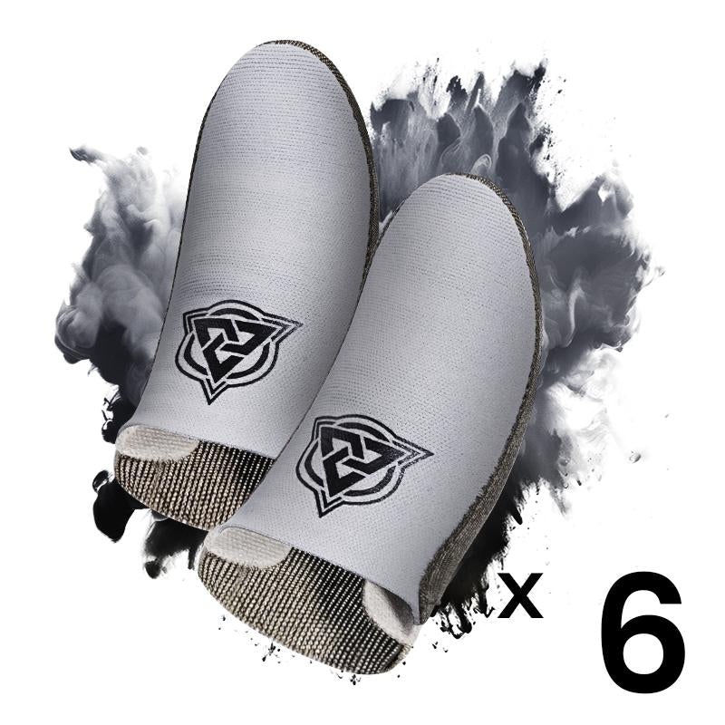 Bluewow Mobile Gaming Finger Sleeves Ultimate Precision Comfort Anti-Sweat Breathable Thumbs Cover Superconductive Silverfiber Esports Controller Thumbsticks for Game Console Accessories