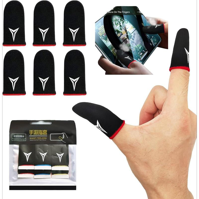 15 PCS Gaming Finger Sleeves, Ultra-Thin, Anti-Sweat & High Sensitivity for Mobile Touchscreen Gaming