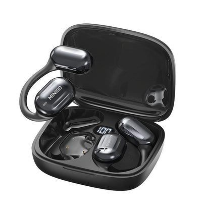 Open Bluetooth Headset HIFI Sound Quality Music Wireless Headset Gaming Low Latency Wireless Headset IPX5 Waterproof OWS Headset Comfortable to Wear Headset Touch Built-In Microphone Headset Supports Ios and Android