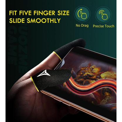 15 PCS Gaming Finger Sleeves, Ultra-Thin, Anti-Sweat & High Sensitivity for Mobile Touchscreen Gaming