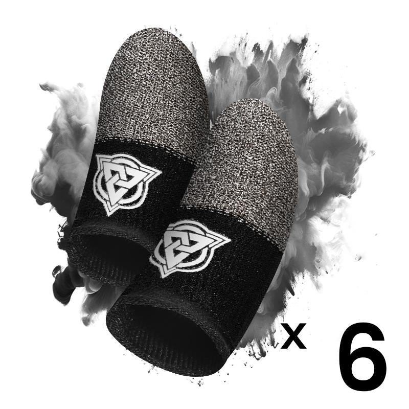 Bluewow Mobile Gaming Finger Sleeves Ultimate Precision Comfort Anti-Sweat Breathable Thumbs Cover Superconductive Silverfiber Esports Controller Thumbsticks for Game Console Accessories