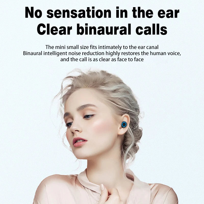 Y50 Bluetooth Headset TWS Binaural in Ear 5.0 Touch Intelligent Noise Reduction Stereo Wireless Sports Headset