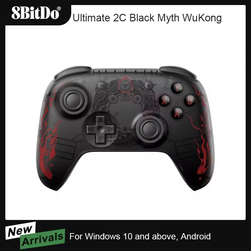 8Bitdo Ultimate 2C Wired / Wireless Controller for Windows 10/11 Gamepad Black Myth Wukong with Hall Effect Joystick for Android
