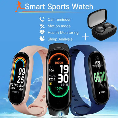 M8 Smart Watch Wireless Bluetooth Headsets Smartband Fitness Tracker Blood Pressure Sport Smart Bracelet for Sport Tracker