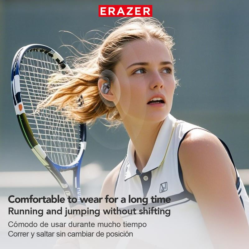 Open Bluetooth Headset HIFI Sound Quality Music Wireless Headset Gaming Low Latency Wireless Headset IPX5 Waterproof OWS Headset Comfortable to Wear Headset Touch Built-In Microphone Headset Supports Ios and Android