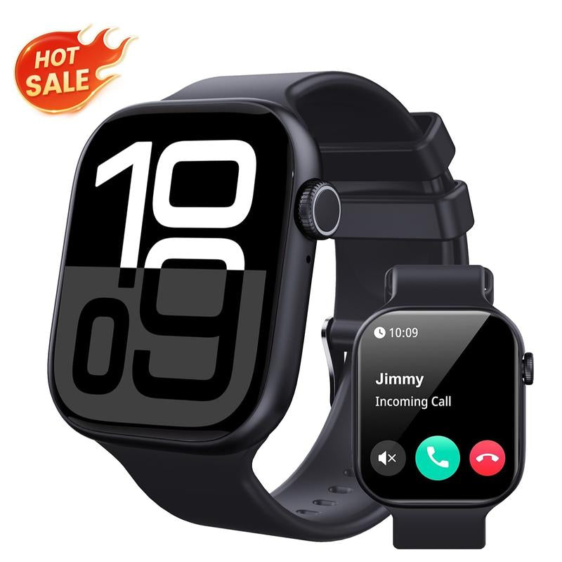 2025 Fashion Touch Screen Smart Watch for Men Women, Smartwatch with Call Function, Messages Reminder, Multifunctional Fitness Watch with 100+ Sports Modes, Activity Tracker, DIY Watch Dials, Waterproof Watch for Android Iphone