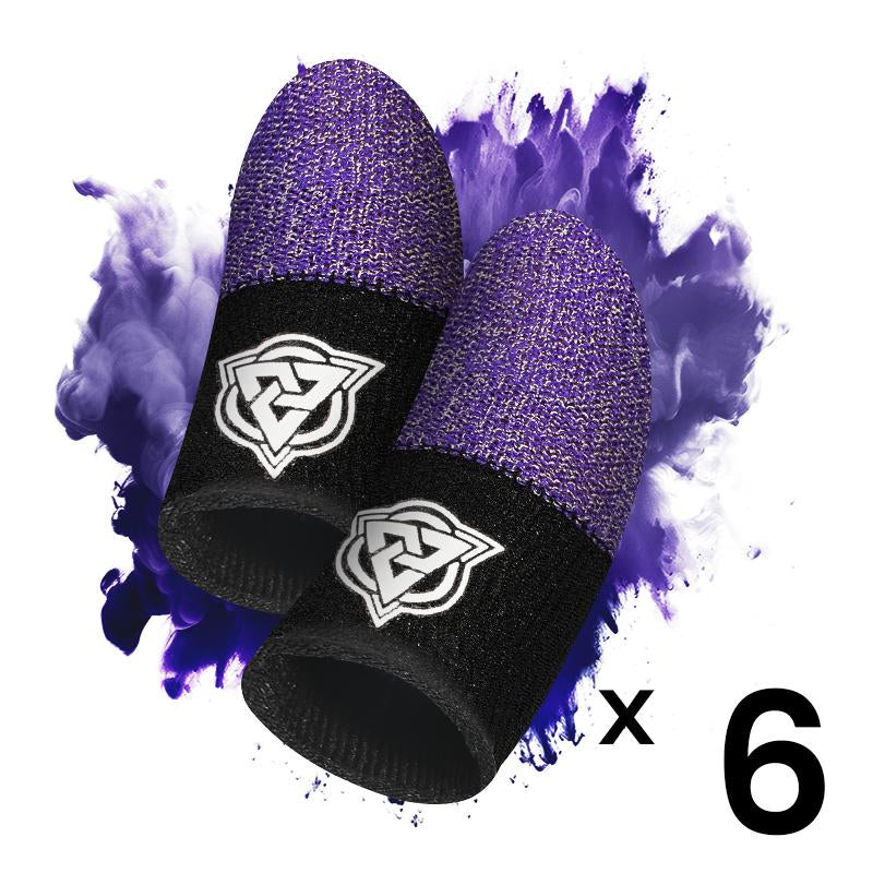 Bluewow Mobile Gaming Finger Sleeves Ultimate Precision Comfort Anti-Sweat Breathable Thumbs Cover Superconductive Silverfiber Esports Controller Thumbsticks for Game Console Accessories